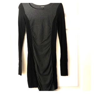 Express Long Sleeved Body Con Sweater Dress
